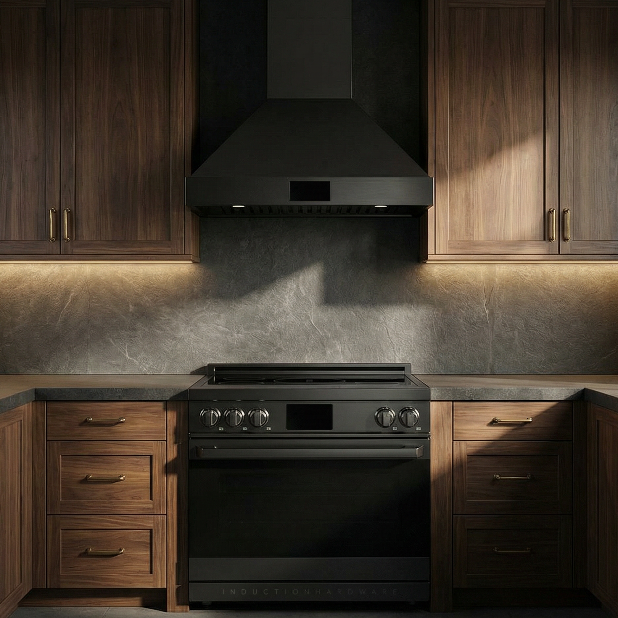 36″ Professional Range Hood – Black Stainless