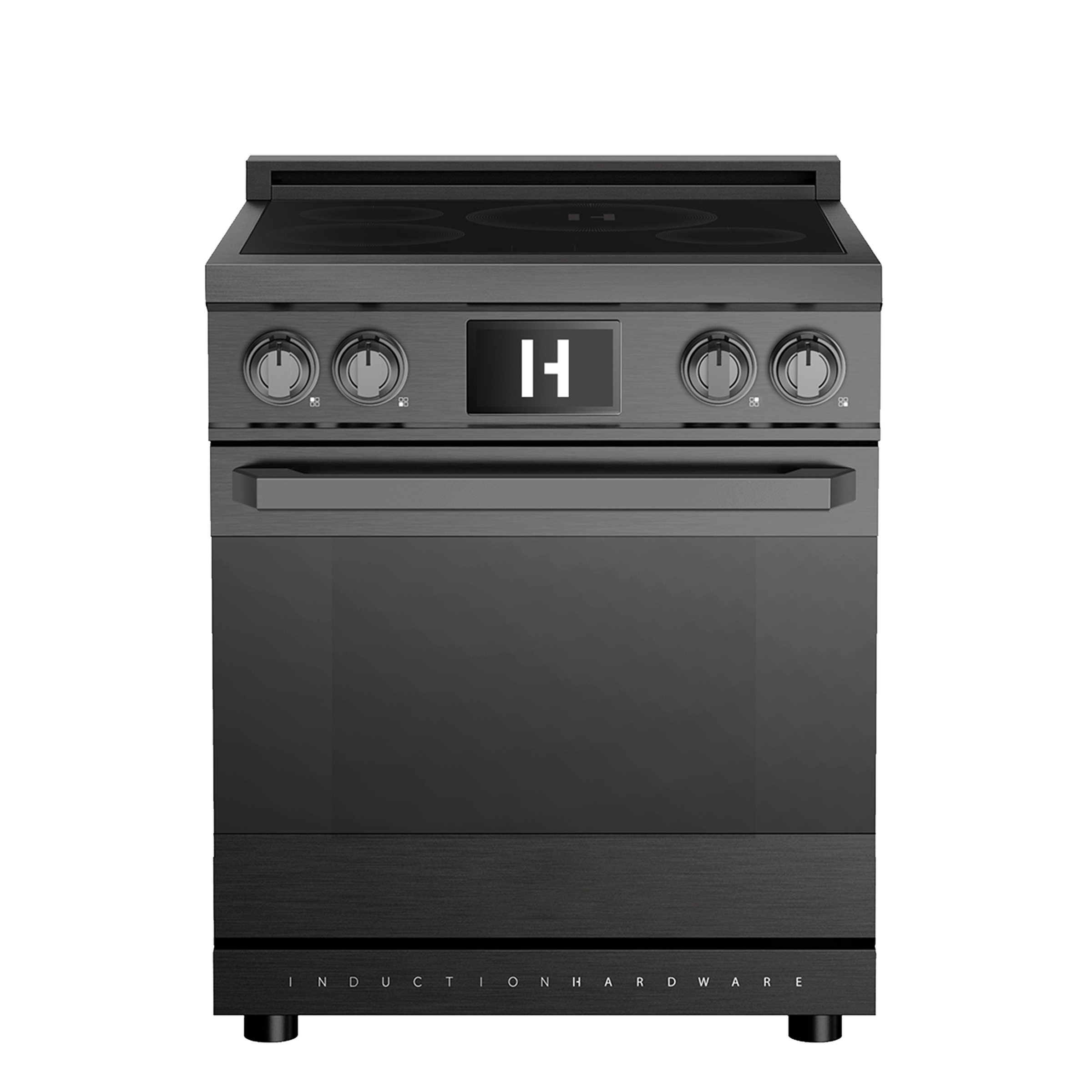 30 Inch Smart Induction Range in Black Stainless Steel