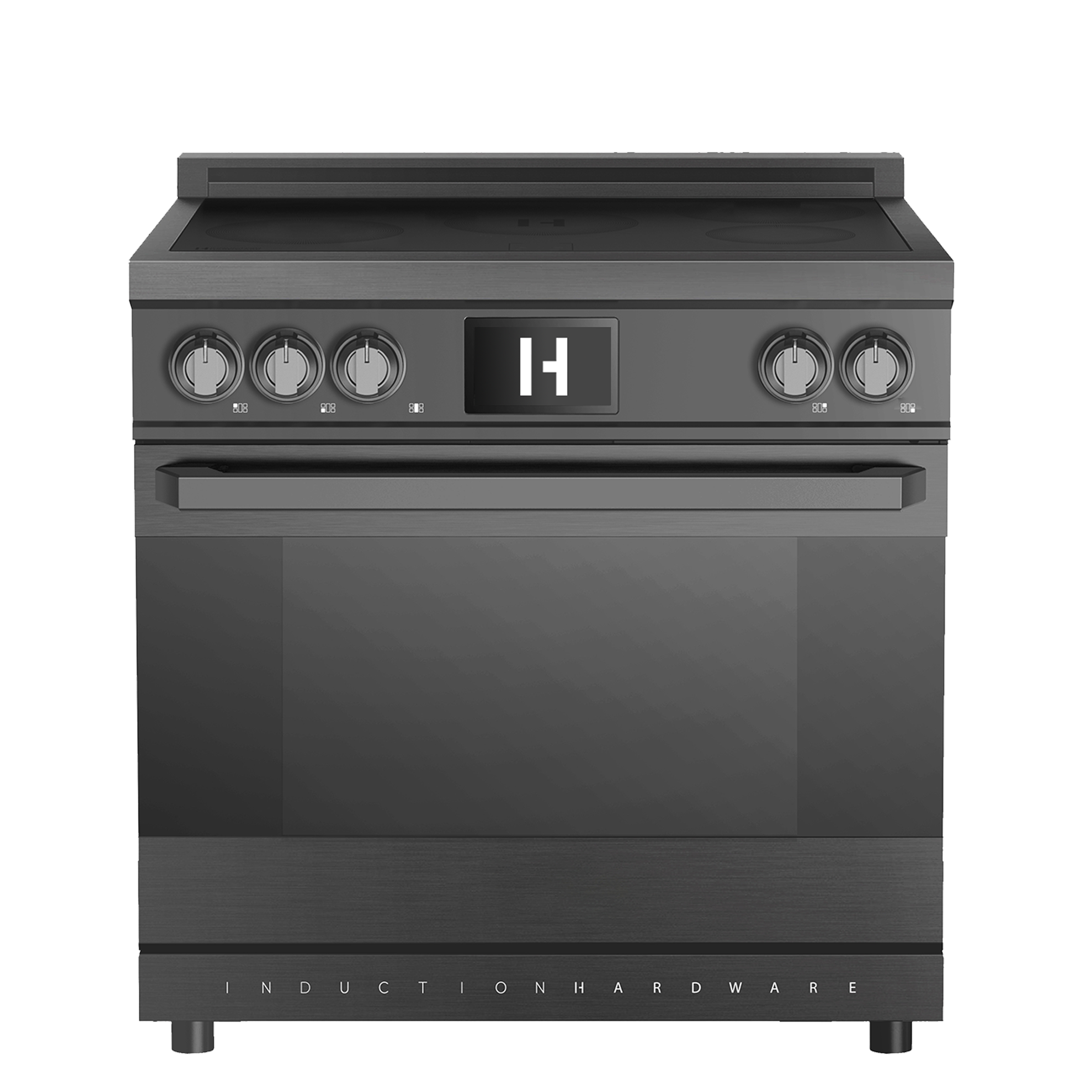 36 Inch Smart Induction Range in Black Stainless Steel