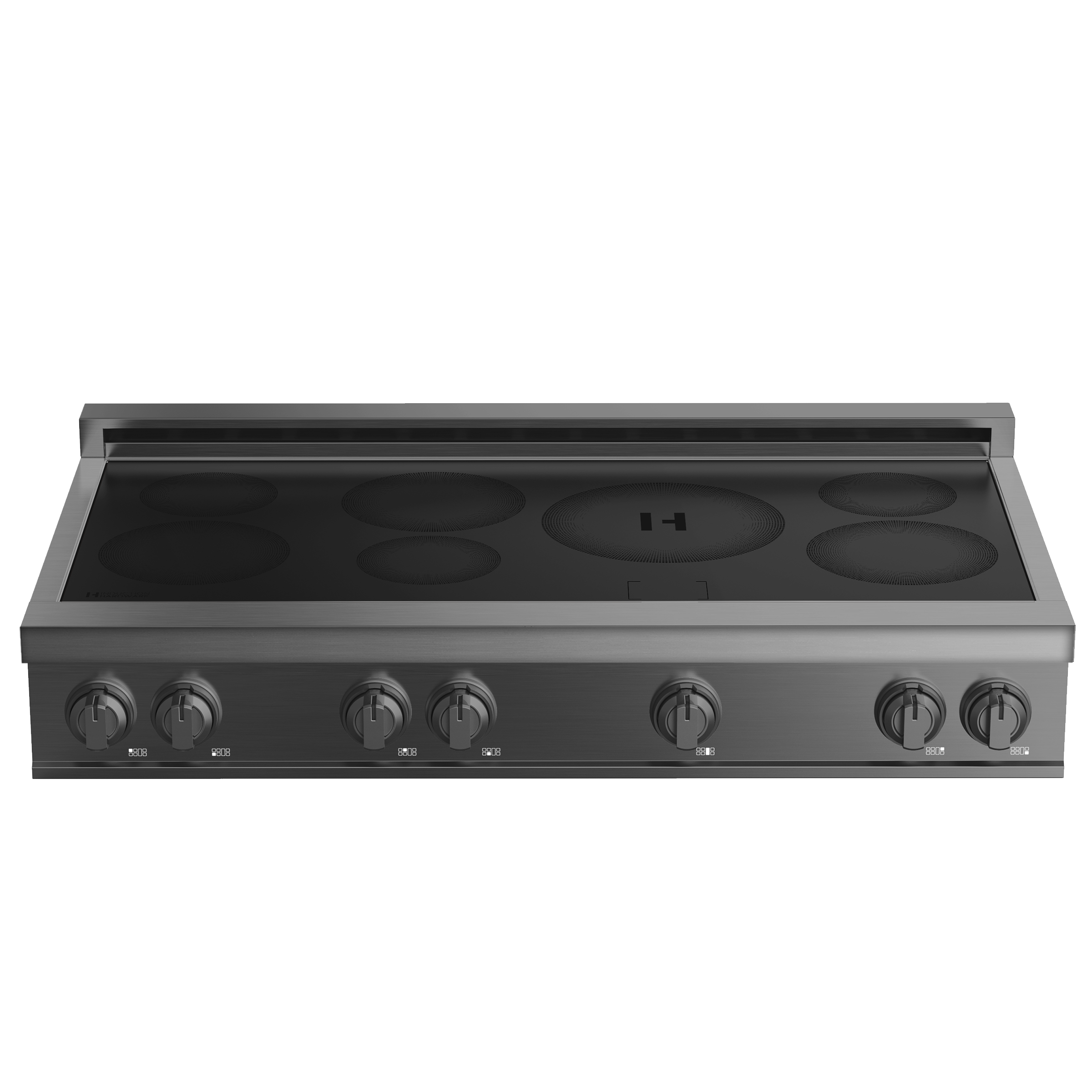 48 Inch Induction Rangetop in Black Stainless
