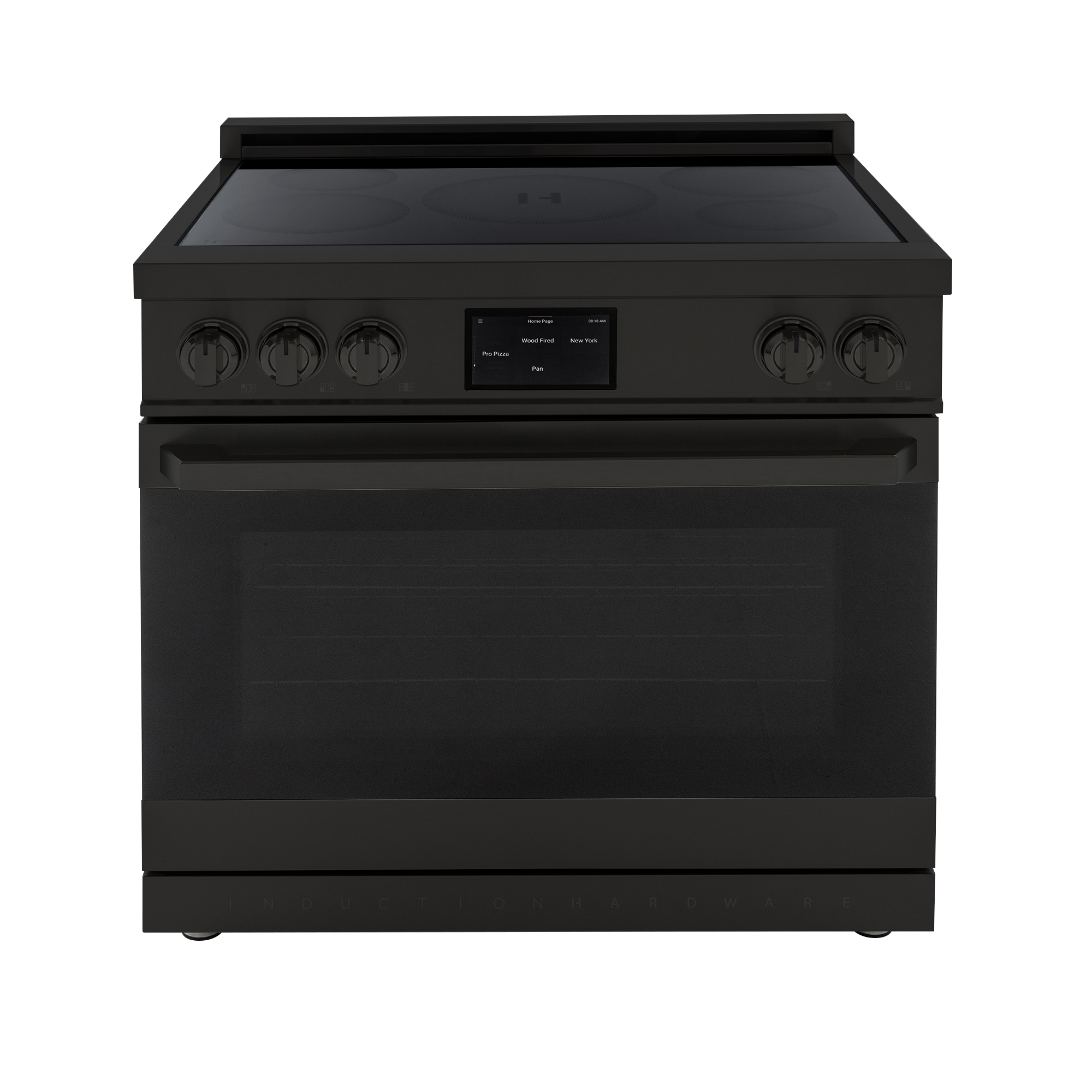 36″ Professional Induction Range – Black Stainless