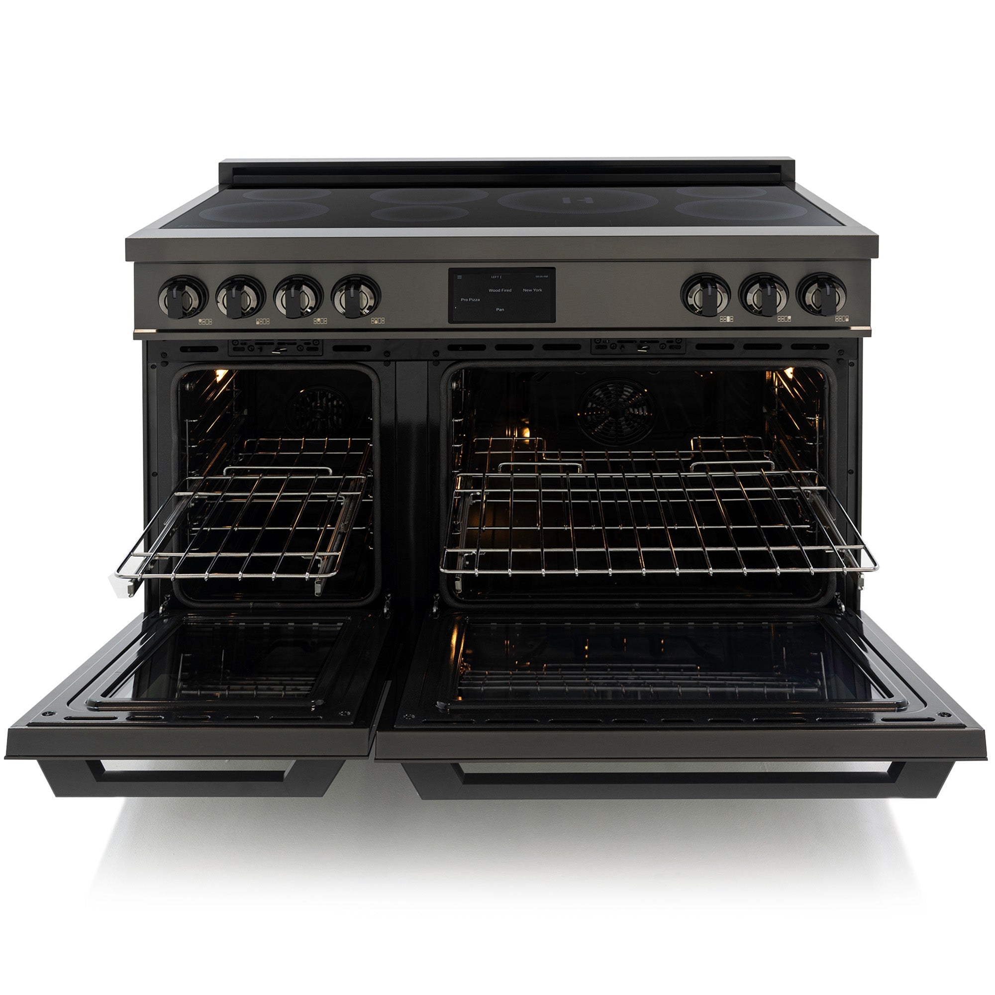 48″ Professional Induction Range – Black Stainless