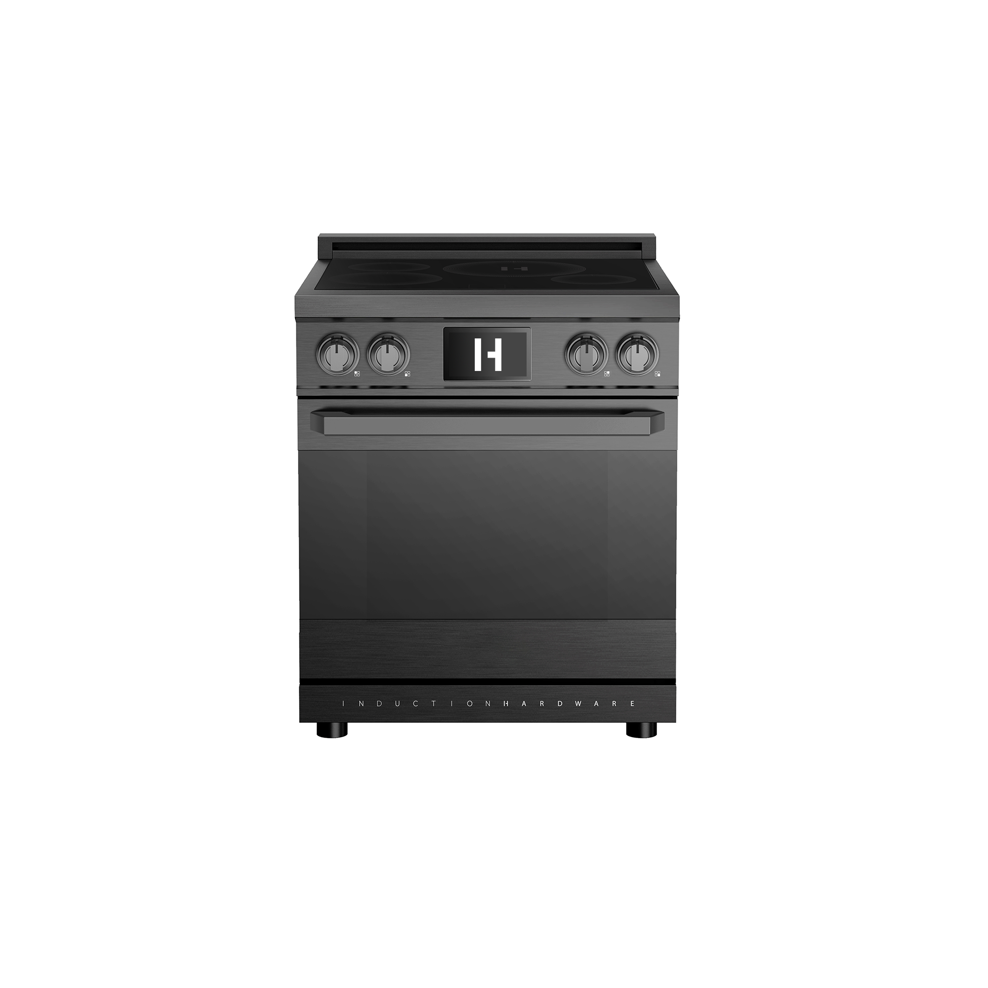 30 Inch Smart Induction Range in Black Stainless Steel