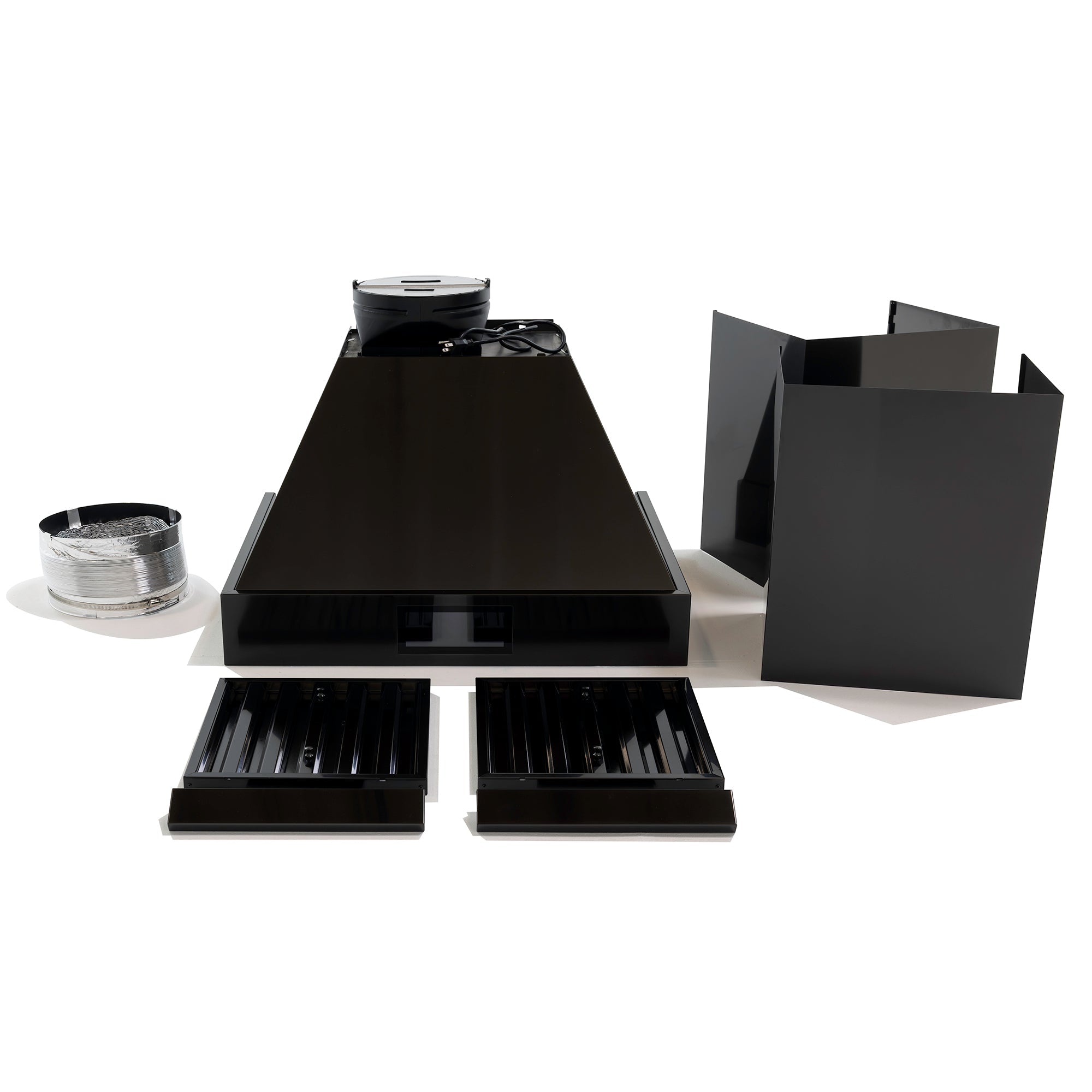 36″ Professional Range Hood – Black Stainless