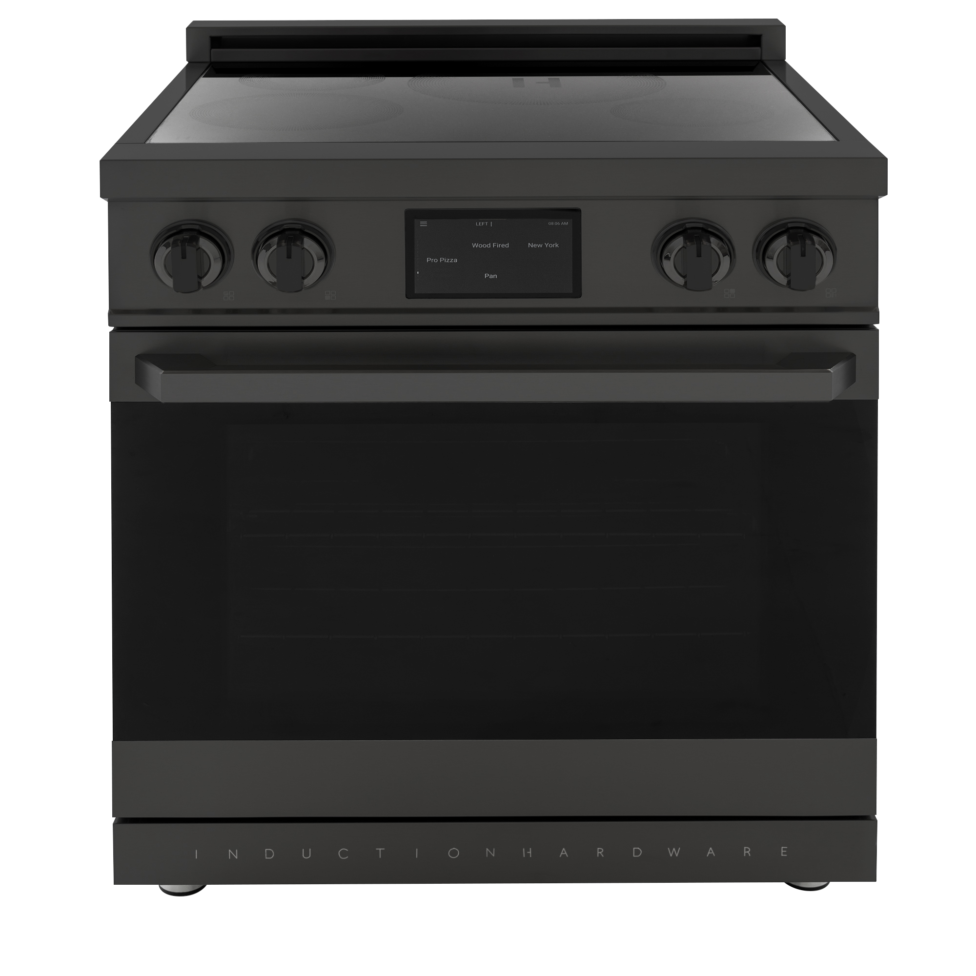 30″ Professional Induction Range – Black Stainless