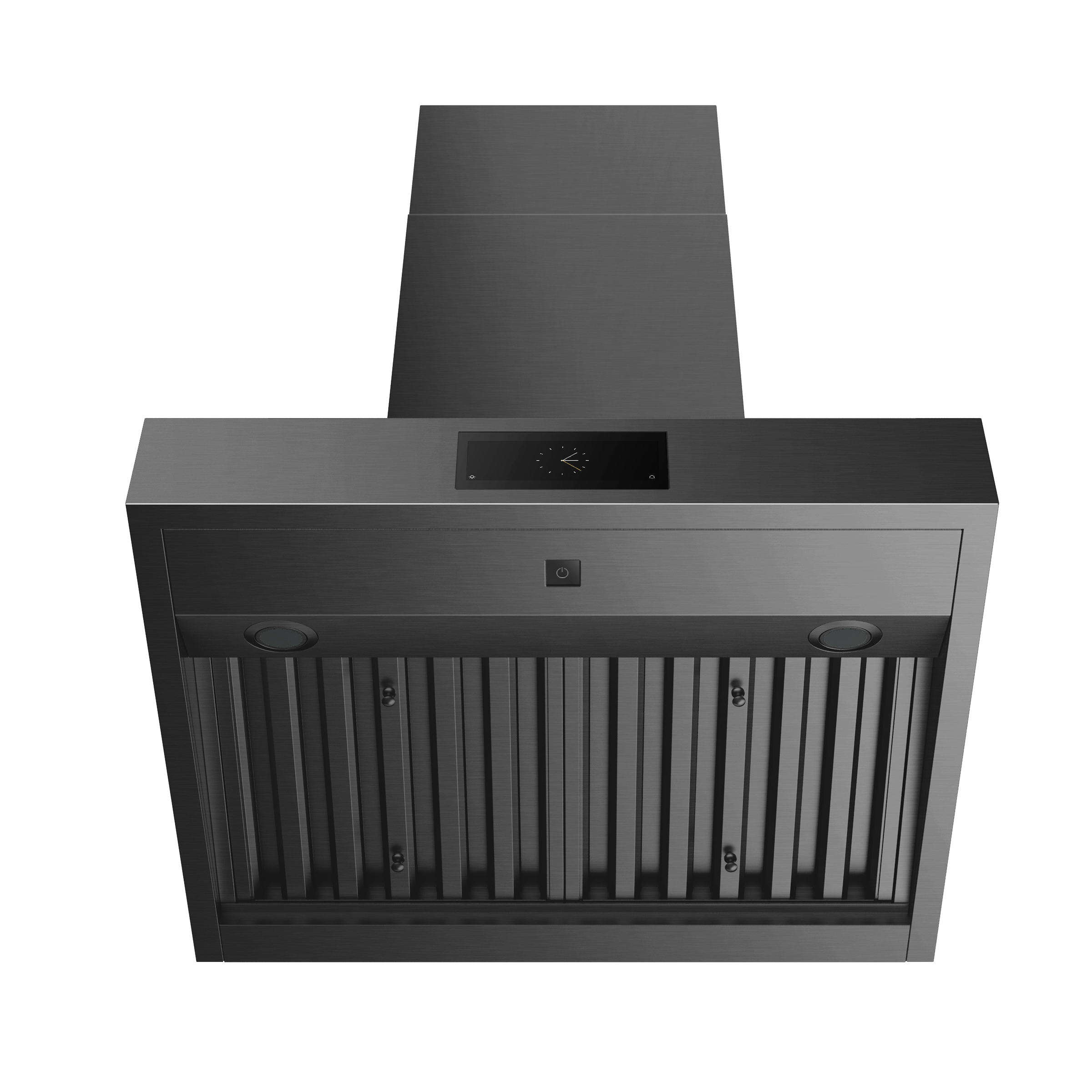 Smart 30 Inch Pyramid Wall Range Hood in Black Stainless