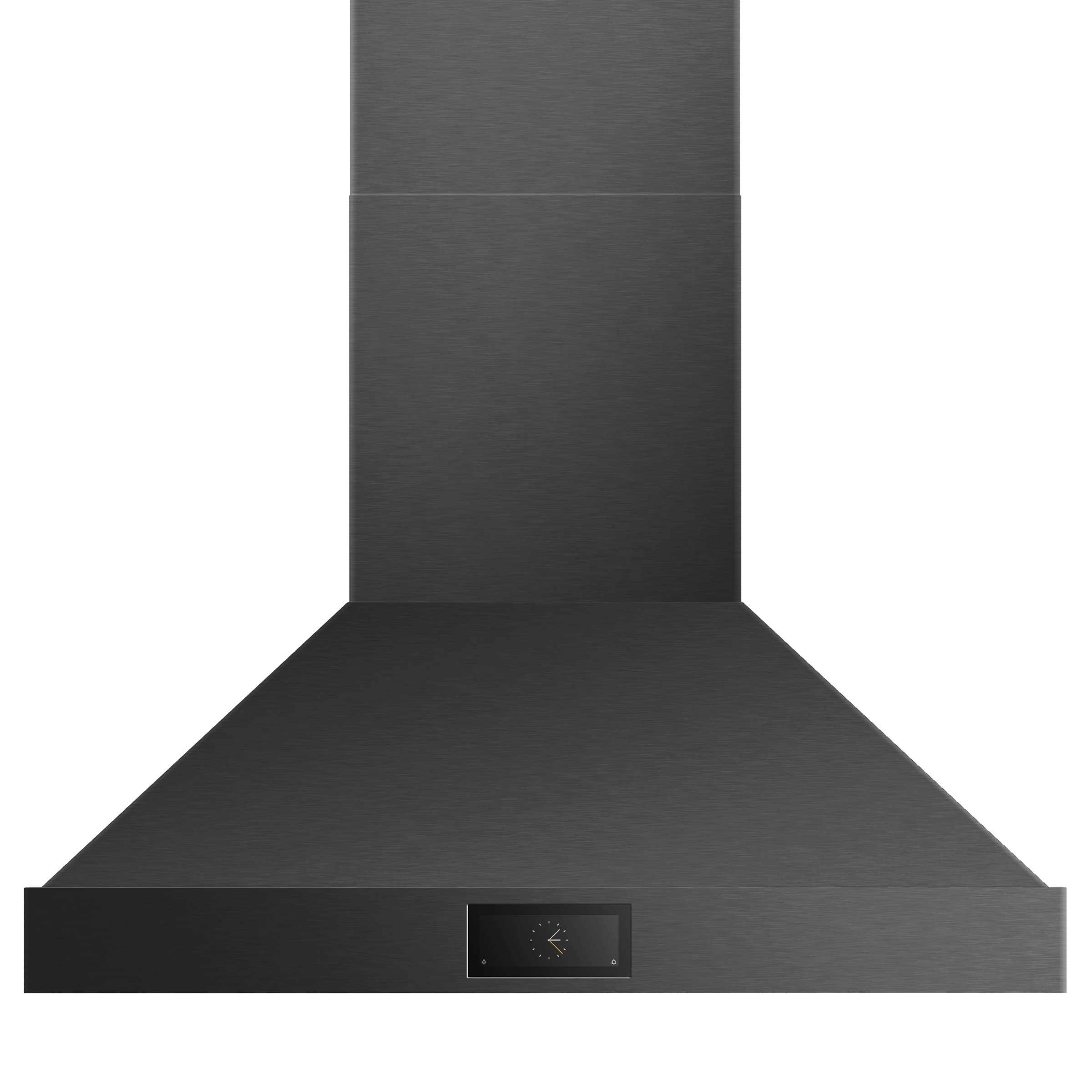 Smart 48 Inch Pyramid Wall Range Hood in Black Stainless