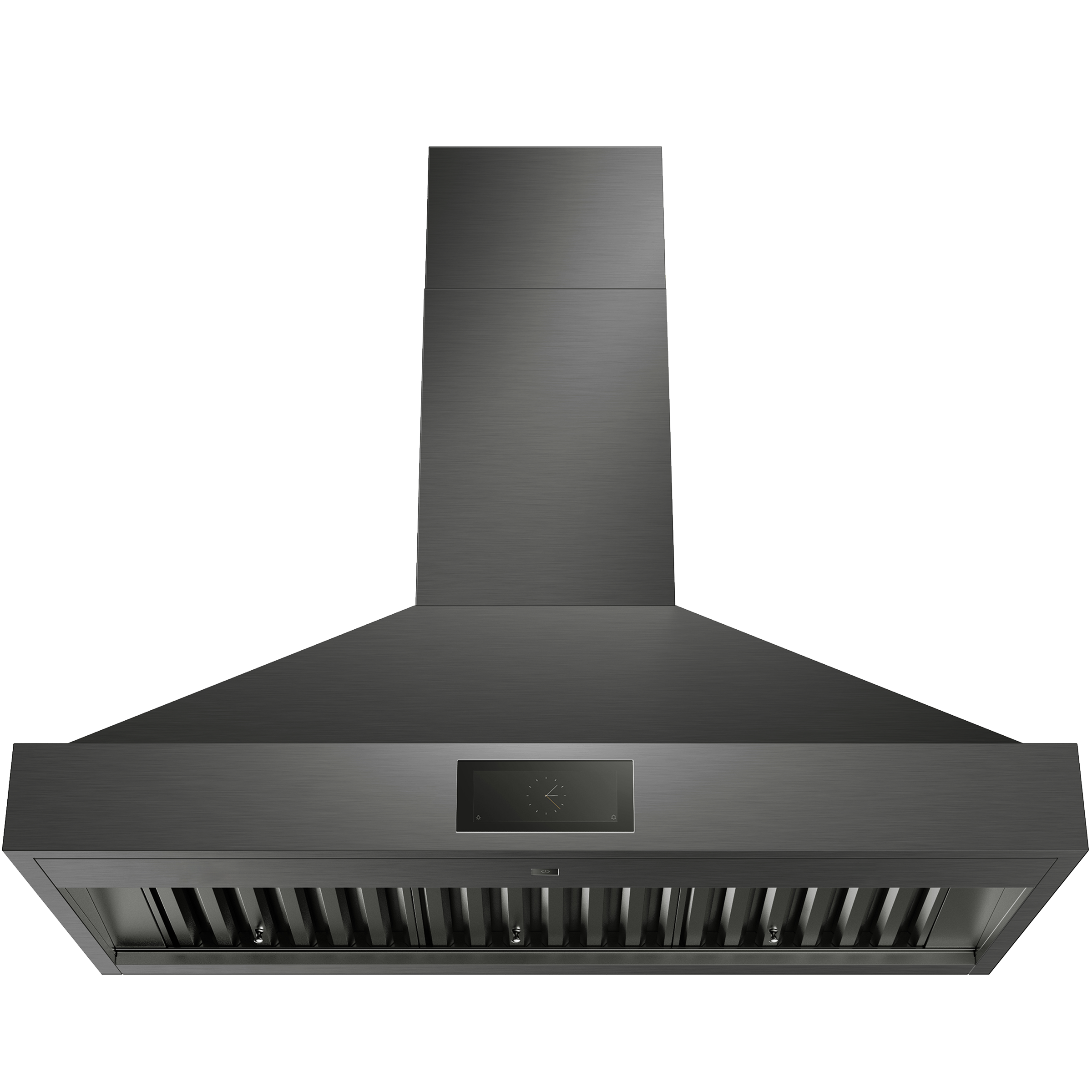 Smart 48 Inch Pyramid Wall Range Hood in Black Stainless
