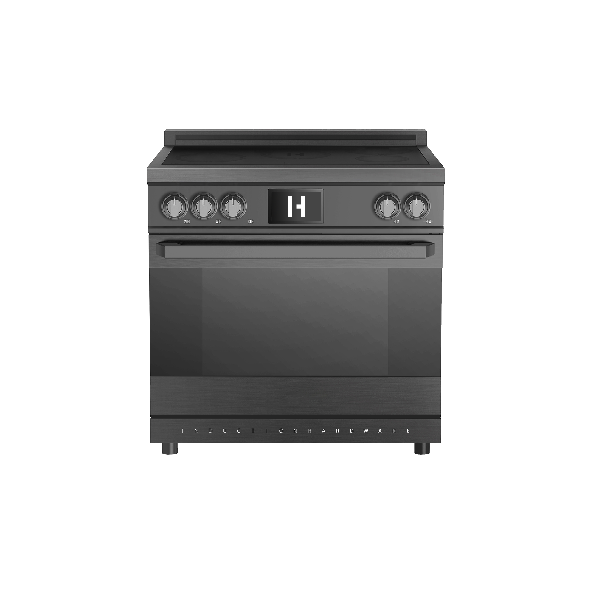 36 Inch Smart Induction Range in Black Stainless Steel