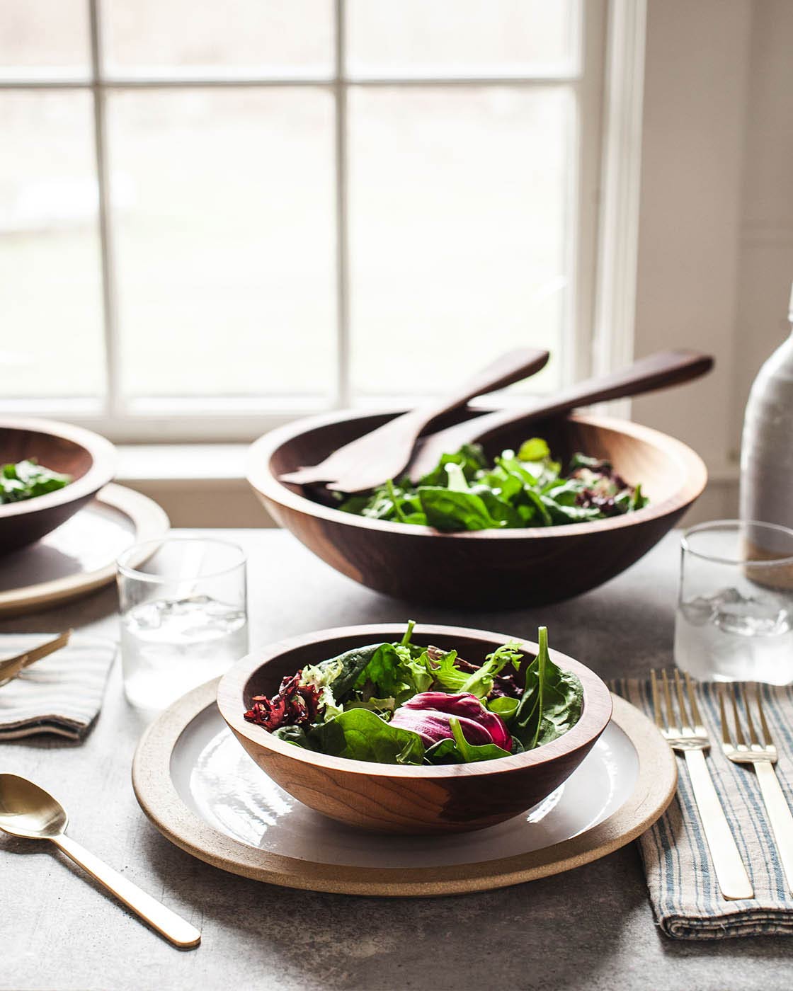 Crafted Salad Servers - Walnut